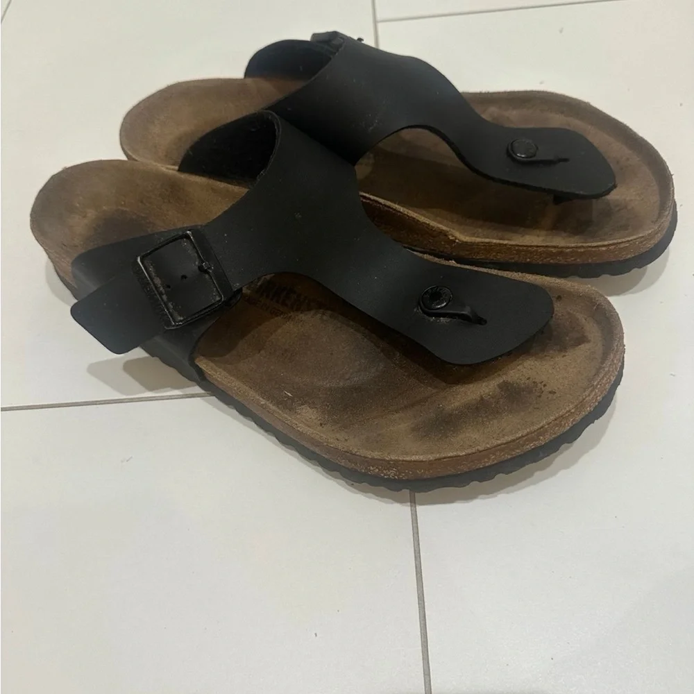 Birkenstock Gizeh Birko-Flor Sandals Men’s 12 EU Size 45 black